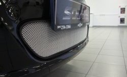 1 539 р. Сетка на бампер Russtal (хром) Hyundai Solaris RBr седан дорестайлинг (2010-2014)  с доставкой в г. Майкоп. Увеличить фотографию 6