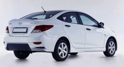 Задний бампер Sport Hyundai Solaris  RBr (2010-2014) седан дорестайлинг
