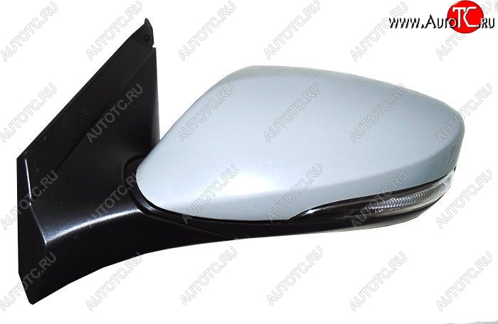 2 559 р. Боковое левое зеркало заднего вида SAT (поворот, 5 контактов) Hyundai Solaris RBr седан дорестайлинг (2010-2014) (Неокрашенное)  с доставкой в г. Майкоп