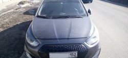 5 799 р. Решётка радиатора YTG Hyundai Solaris RBr седан дорестайлинг (2010-2014) (Неокрашенная)  с доставкой в г. Майкоп. Увеличить фотографию 7