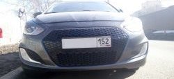 5 799 р. Решётка радиатора YTG Hyundai Solaris RBr седан дорестайлинг (2010-2014) (Неокрашенная)  с доставкой в г. Майкоп. Увеличить фотографию 8