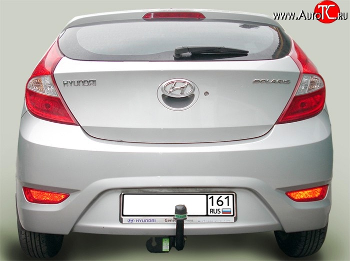 6 849 р. Фаркоп Лидер Плюс Hyundai Solaris RBr седан дорестайлинг (2010-2014) (Без электропакета)  с доставкой в г. Майкоп