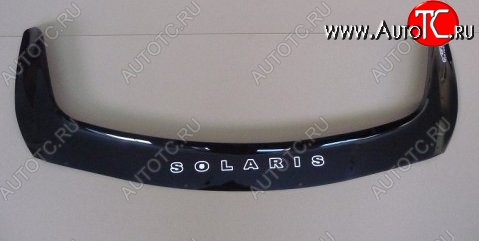 999 р. Дефлектор капота Russtal Hyundai Solaris RBr седан рестайлинг (2014-2017)  с доставкой в г. Майкоп