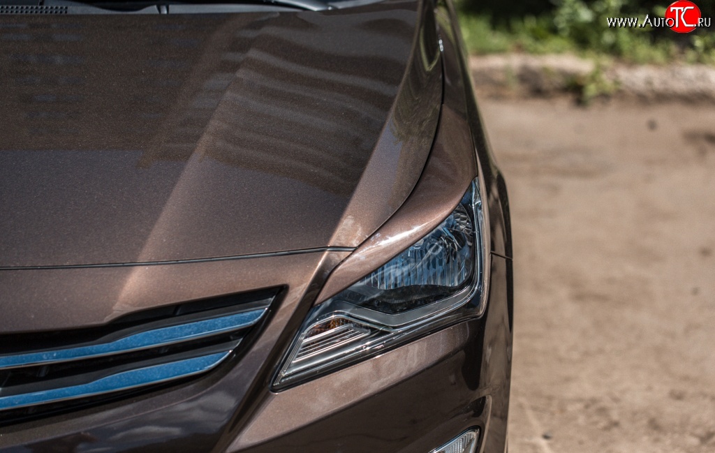 679 р. Реснички на фары Кураж Hyundai Solaris RBr (2014-2017) седан рестайлинг (Неокрашенные) с доставкой в г. Майкоп Увеличить фотографию 1 679 р. Реснички на фары Кураж Hyundai Solaris RBr (2014-2017) седан рестайлинг (Неокрашенные) с доставкой в г. Майкоп