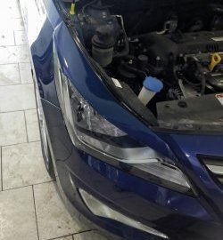 679 р. Реснички на фары Кураж  Hyundai Solaris  RBr (2014-2017) седан рестайлинг (Неокрашенные)  с доставкой в г. Майкоп. Увеличить фотографию 4