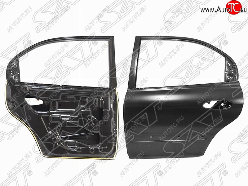 9 499 р. Левая дверь задняя SAT Hyundai Sonata EF рестайлинг ТагАЗ (2001-2013) (Неокрашенная)  с доставкой в г. Майкоп