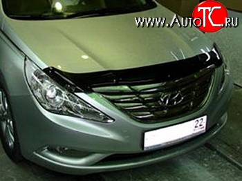 539 р. Дефлектор капота NovLine Hyundai Sonata YF (2009-2014)  с доставкой в г. Майкоп