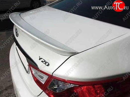 6 249 р. Лип спойлер CT Hyundai Sonata YF (2009-2014) (Неокрашенный)  с доставкой в г. Майкоп