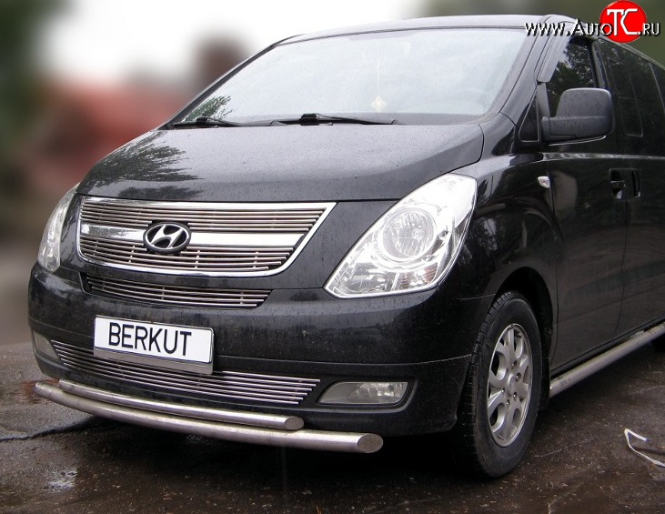 4 799 р. Декоративная вставка решетки радиатора Berkut Hyundai Starex/Grand Starex/H1 TQ рестайлинг (2014-2018)  с доставкой в г. Майкоп