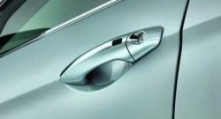 2 149 р. Накладки на внешние ручки дверей СТ Hyundai Tucson LM (2010-2017) (Неокрашенные)  с доставкой в г. Майкоп. Увеличить фотографию 2