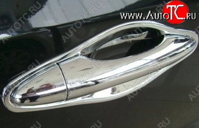 2 149 р. Накладки под ручки дверей (мыльницы) СТ Hyundai Tucson LM (2010-2017) (Неокрашенные)  с доставкой в г. Майкоп