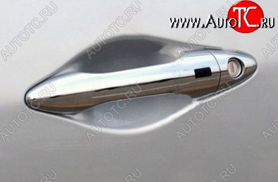 2 149 р. Накладки на внешние ручки дверей СТ Hyundai Tucson LM (2010-2017) (Неокрашенные)  с доставкой в г. Майкоп