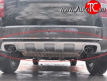 20 549 р. Накладка на задний бампер CT Hyundai Tucson JM (2004-2010) (Неокрашенная)  с доставкой в г. Майкоп