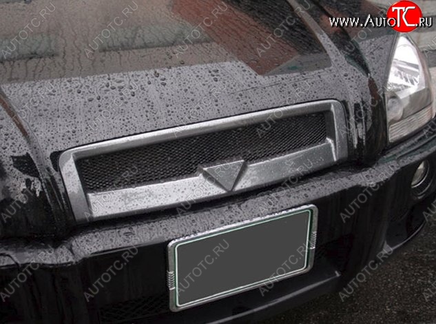 4 599 р. Решётка радиатора RoadRuns Hyundai Tucson JM (2004-2010) (Неокрашенная)  с доставкой в г. Майкоп