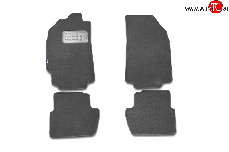 1 079 р. Коврики в салон Element 4 шт. (текстиль на резине, серый) Hyundai Tucson JM (2004-2010)  с доставкой в г. Майкоп