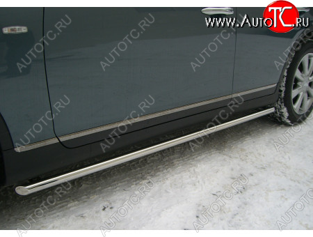 17 999 р. Защита порогов (труба, d42 мм) SLITKOFF  INFINITI EX35  J50 (2007-2013) (Торцы со срезом 45°)  с доставкой в г. Майкоп