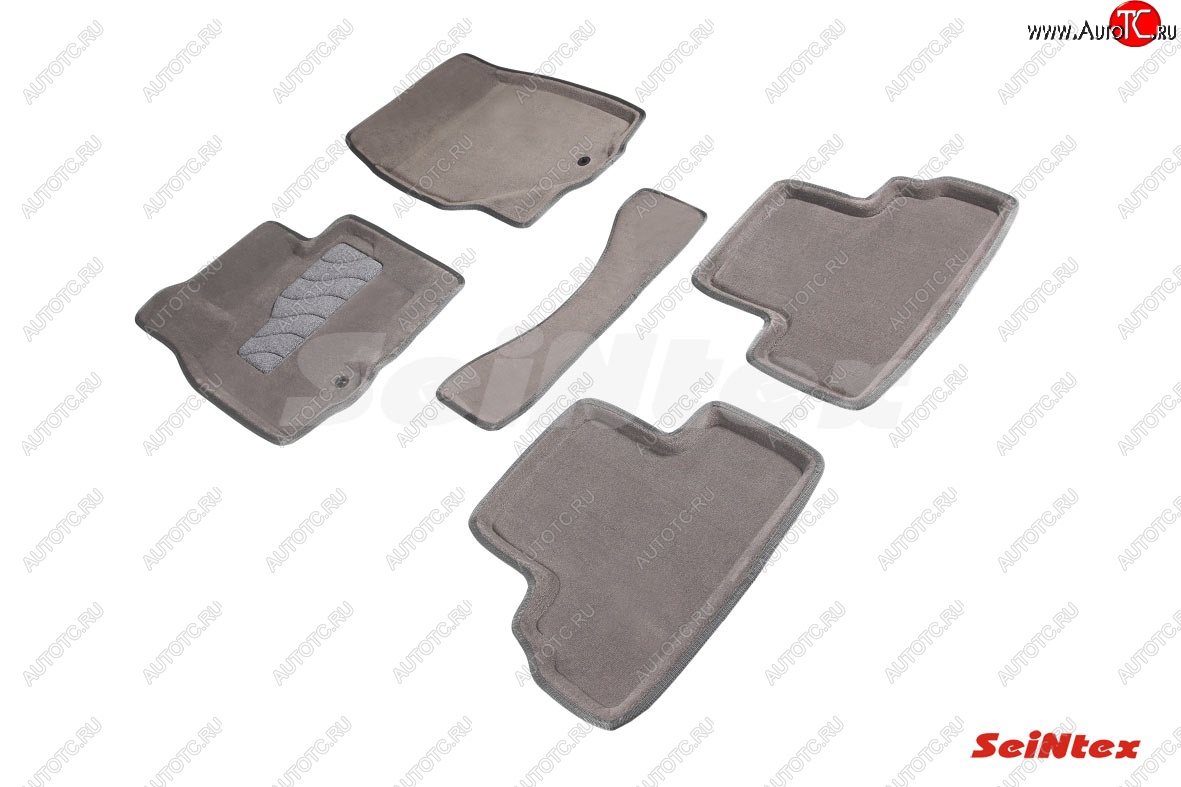7 999 р. Комплект ворсовых 
ковриков в салон Seintex (3D) INFINITI EX35 J50 (2007-2013) (Черный)  с доставкой в г. Майкоп