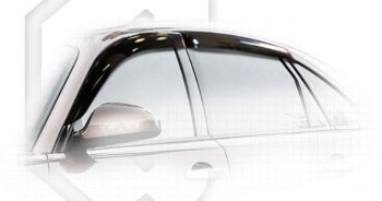 Дефлектора окон CA-Plastiс INFINITI FX45 S50 рестайлинг (2005-2009) (Classic полупрозрачный, Без хром.молдинга)