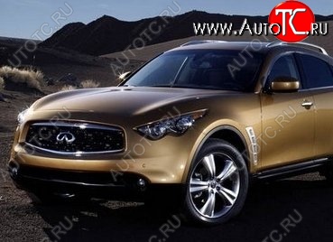 17 299 р. Накладка на передний бампер CT INFINITI FX35 S50 дорестайлинг (2002-2005) (Неокрашенная)  с доставкой в г. Майкоп