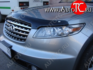 3 299 р. Дефлектор капота SIM INFINITI FX45 S50 рестайлинг (2005-2009)  с доставкой в г. Майкоп