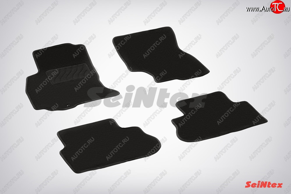3 599 р. Комплект ворсовых ковриков в салон LUX Seintex  INFINITI FX35  S50 - FX45  S50 (Чёрный)  с доставкой в г. Майкоп