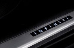 7 349 р. Накладки на порожки автомобиля СТ INFINITI FX45 S50 рестайлинг (2005-2009)  с доставкой в г. Майкоп. Увеличить фотографию 2
