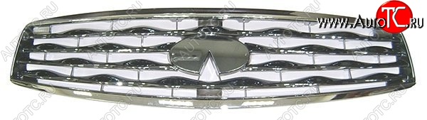 11 849 р. Решётка радиатора SAT (хром, пр-во Тайвань) INFINITI FX35 S51 дорестайлинг (2008-2011) (Неокрашенная)  с доставкой в г. Майкоп