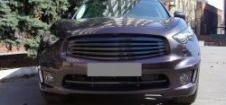 3 399 р. Решётка радиатора Style v2 INFINITI FX35 S51 дорестайлинг (2008-2011) (Неокрашенная)  с доставкой в г. Майкоп. Увеличить фотографию 4