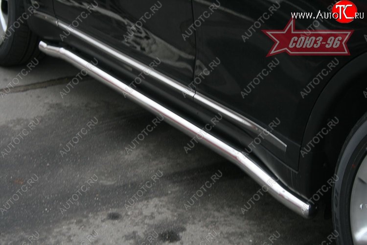 2 564 р. Защита порогов Souz-96 (d60) INFINITI FX35 S51 дорестайлинг (2008-2011)  с доставкой в г. Майкоп