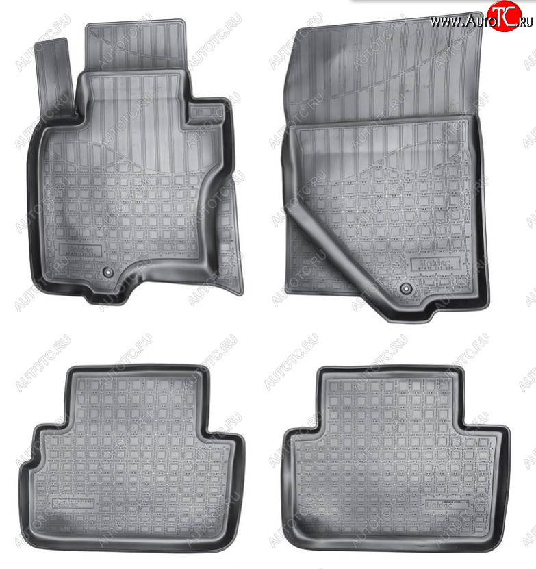 2 989 р. Комплект салонных ковриков Norplast Unidec INFINITI FX50 S51 рестайлинг (2012-2014) (Цвет: черный)  с доставкой в г. Майкоп
