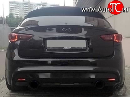 13 349 р. Козырёк на заднее стекло MzSpeed INFINITI FX37 S51 дорестайлинг (2008-2011) (Неокрашенный)  с доставкой в г. Майкоп