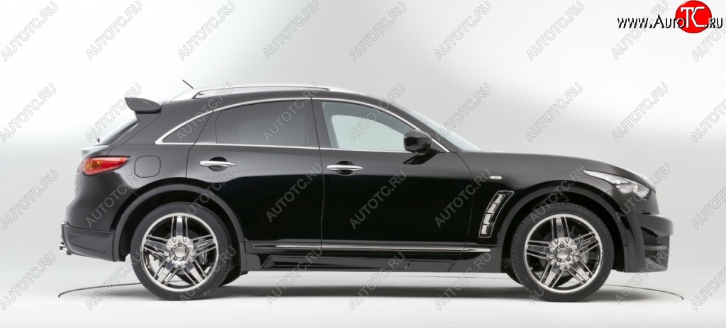 12 799 р. Пороги накладки Lorinser INFINITI FX50 S51 дорестайлинг (2008-2011) (Неокрашенные)  с доставкой в г. Майкоп