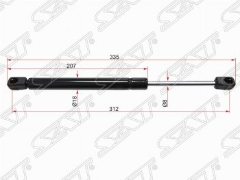 Газовый упор крышки багажника SAT INFINITI G35  V35 (2002-2007), Nissan Primera  3 седан (2001-2008), Nissan Skyline  V35 (2001-2007)