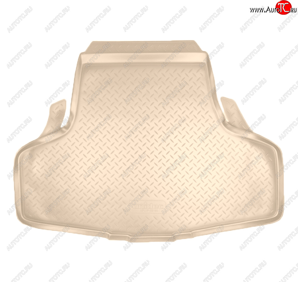 2 199 р. Коврик багажника Norplast Unidec  INFINITI G35  V36 - G37  V36 (Цвет: бежевый)  с доставкой в г. Майкоп