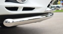 17 849 р. Защита переднего бампера (2 трубыØ63 и 42 мм, нержавейка) SLITKOFF  INFINITI JX35 (2012-2014)  с доставкой в г. Майкоп. Увеличить фотографию 3