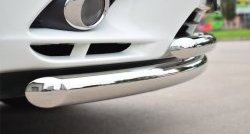 20 399 р. Защита переднего бампера (2 трубыØ76 и 63 мм, нержавейка) SLITKOFF  INFINITI JX35 (2012-2014)  с доставкой в г. Майкоп. Увеличить фотографию 2