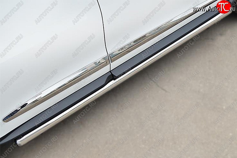 19 999 р. Защита порогов из круглой трубы диаметром 63 мм SLITKOFF v3  INFINITI JX35 - QX60  L50  с доставкой в г. Майкоп