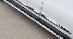 24 649 р. Широкая защита порогов SLITKOFF  INFINITI JX35 (2012-2014)  с доставкой в г. Майкоп. Увеличить фотографию 3