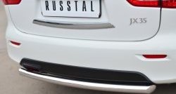 14 999 р. Одинарная защита заднего бампера из трубы диаметром 63 мм SLITKOFF INFINITI JX35 (2012-2014)  с доставкой в г. Майкоп. Увеличить фотографию 2