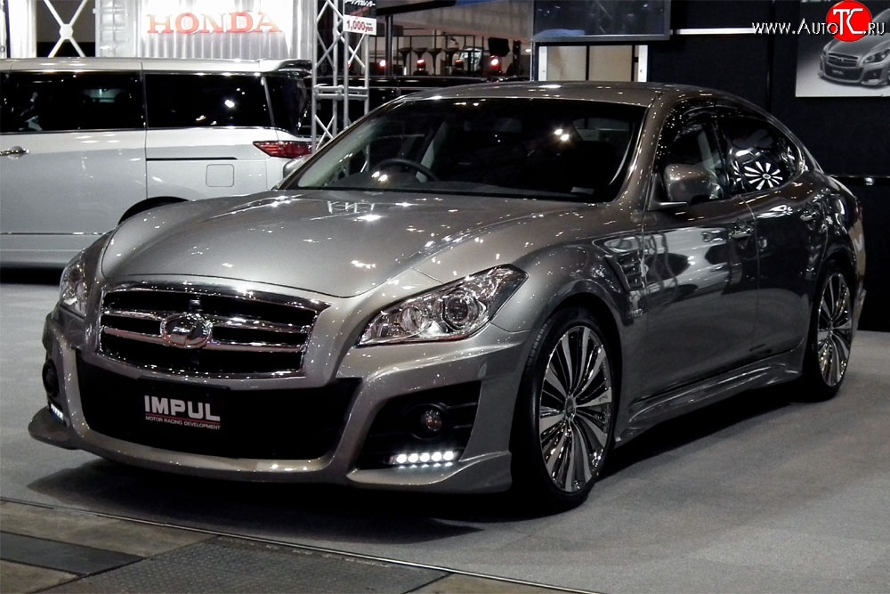 52 749 р. Передний бампер Impul INFINITI M (2010-2014) (Без карбоновых вставок, Неокрашенный)  с доставкой в г. Майкоп