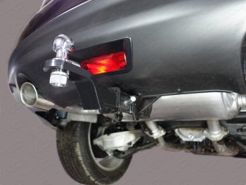 Фаркоп (тягово-сцепное устройство) TCC INFINITI QX70  S51 (2013-2020) (Оцинкованный, шар E - нержавейка)