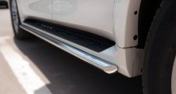 16 549 р. Защита порогов из круглой трубы диаметром 42 мм SLITKOFF  INFINITI QX80  Z62 (2014-2018) 1-ый рестайлинг  с доставкой в г. Майкоп. Увеличить фотографию 3