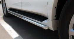 14 999 р. Защита порогов из круглой укороченной трубы диаметром 42 мм SLITKOFF INFINITI QX80 Z62 1-ый рестайлинг (2014-2018)  с доставкой в г. Майкоп. Увеличить фотографию 3