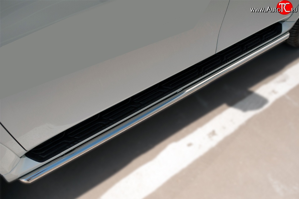 16 549 р. Защита порогов из круглой трубы диаметром 42 мм SLITKOFF  INFINITI QX80  Z62 (2014-2018) 1-ый рестайлинг  с доставкой в г. Майкоп