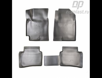 3 799 р. Коврики салонные Noplast INFINITI Qx50 J55 (2017-2022) (Серый)  с доставкой в г. Майкоп. Увеличить фотографию 3