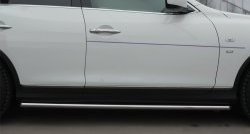 17 999 р. Защита порогов из круглой трубы диаметром 42 мм SLITKOFF  INFINITI Qx50  J50 (2013-2016) дорестайлинг  с доставкой в г. Майкоп. Увеличить фотографию 2