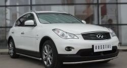 17 999 р. Защита порогов из круглой трубы диаметром 42 мм SLITKOFF  INFINITI Qx50  J50 (2013-2016) дорестайлинг  с доставкой в г. Майкоп. Увеличить фотографию 3