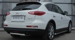 11 999 р. Защита порогов из круглой трубы диаметром 63 мм SLITKOFF  INFINITI Qx50  J50 (2013-2016) дорестайлинг  с доставкой в г. Майкоп. Увеличить фотографию 4