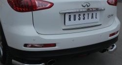 15 449 р. Защита заднего бампера из двух боковых уголков диаметром 63 мм SLITKOFF  INFINITI Qx50  J50 (2013-2016) дорестайлинг  с доставкой в г. Майкоп. Увеличить фотографию 3