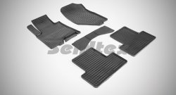 Износостойкие коврики в салон с рисунком Сетка SeiNtex Premium 4 шт. (резина) INFINITI Qx50 J50 дорестайлинг (2013-2016)